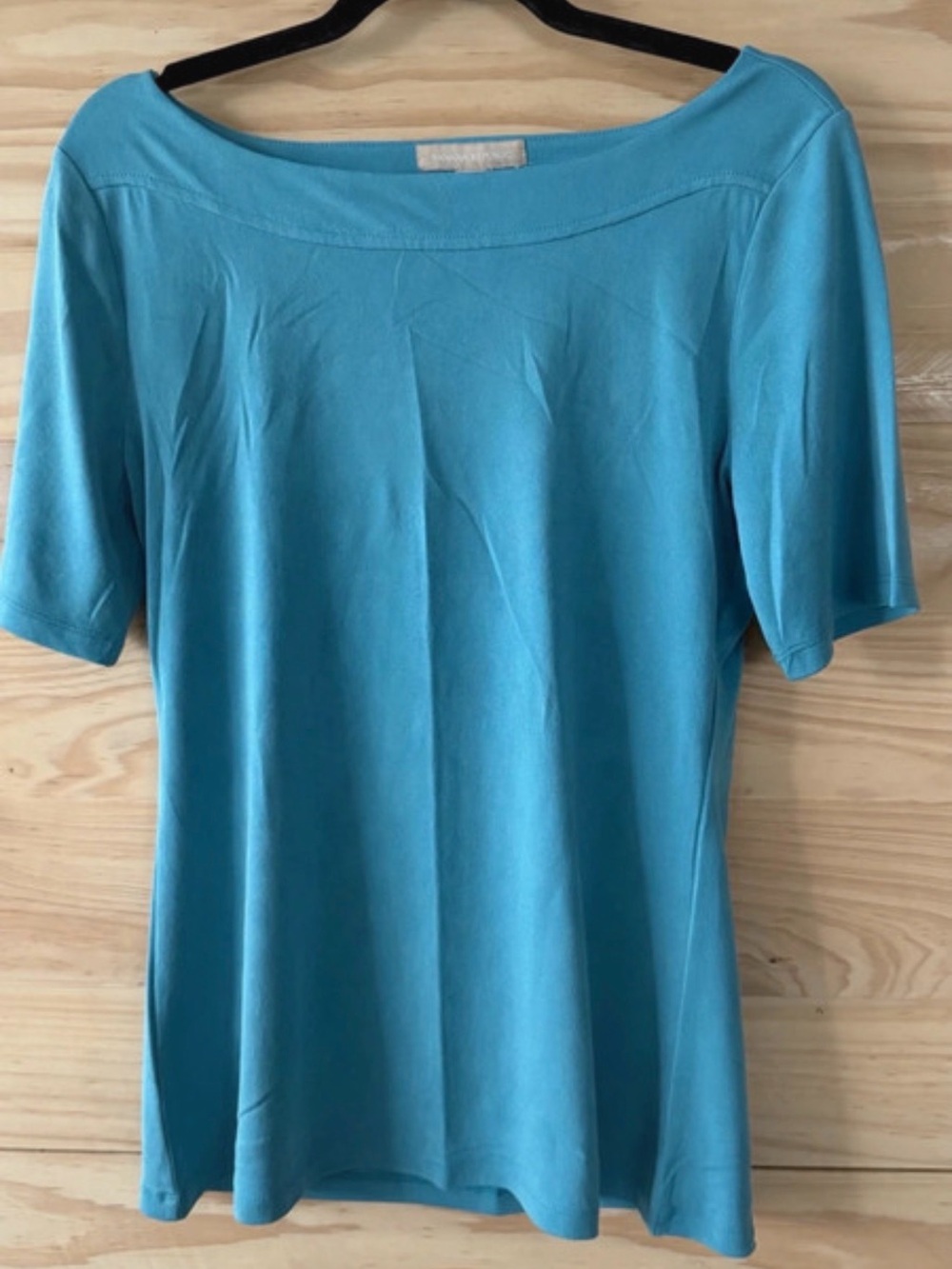 Classic Women's Boatneck Top in Aqua